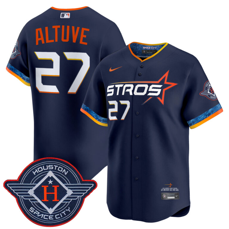 Men Houston Astros #27 Altuve blue  2025 City Connect Vapor Premier Limited Jersey